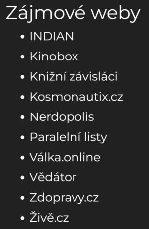 Projekty nominované do Křišťálové lupy, ceny českého internetu za rok 2023 v kategorii Zájmové weby.