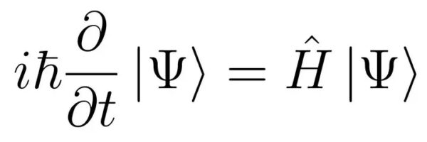 Schrödingerova rovnice, jedna z nejslavnějších fyzikálních rovnic. 