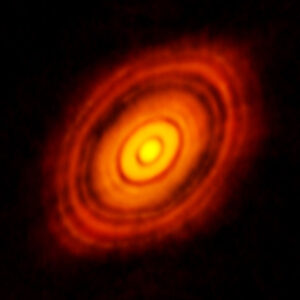 Protoplanetární disk u hvězdy HL Tauri
