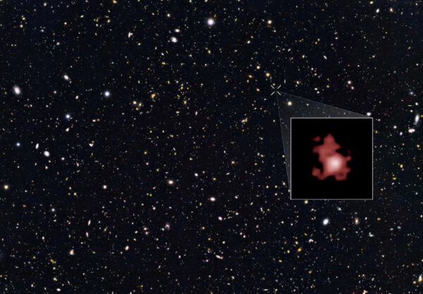 Nejstarší známá galaxie GN-z11 nacházející se v souhvězdí Velké Medvědice