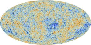 Mapa reliktního záření pořízená sondou Planck