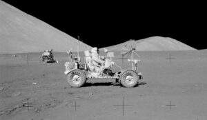 Lunární rover z mise Apollo 17.