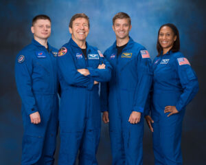 Posádka mise Crew-8. Zleva Grebjonkin, Barratt, Dominick, Epps