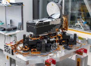 2021 年 4 月的 DSOC 远程激光通信技术演示器。照片：NASA/JPL-Caltech