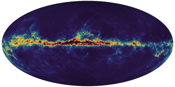 Mapa kosmického prachu.