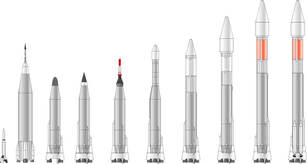 Z balistických nosičů jaderných hlavic vycházejí třeba rakety Atlas. 