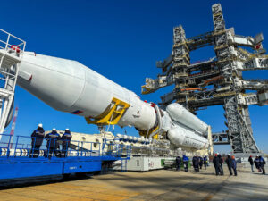 První Angara A5 na nové rampě 1A kosmodromu Vostočnyj.