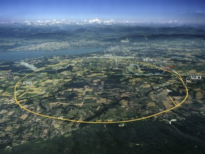 Urychlovač částic LHC.