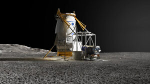 Předběžný návrh nákladního landeru od Blue Origin.