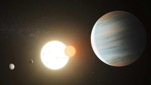 Umělecká představa systému Kepler-47.