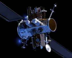Platforma Blue Ring od firmy Blue Origin. Na tělo je možné připojit různé náklady podle potřeb dané mise.