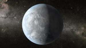 Umělecká představa planety Kepler-62e