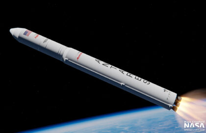 Umělecká představa rakety Antares 330, kterou připravují Northrop Grumman a Firefly Aerospace.