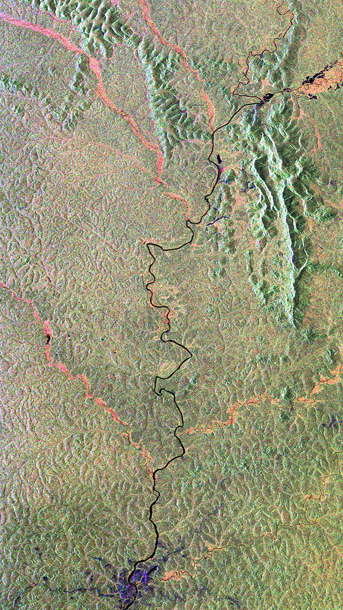 Topografie Gabonu.