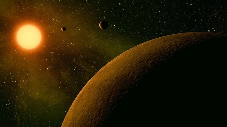 Umělecká představa systému Kepler-42.