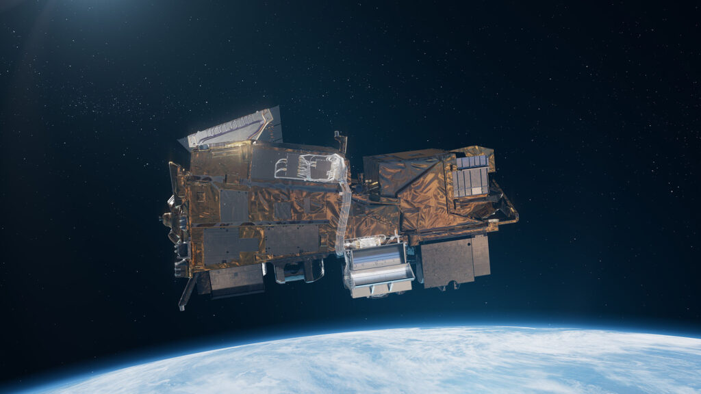 Kde se na družici MetOp-SG-A1 nachází přístroj Sentinel-5A?