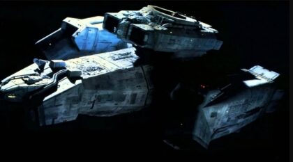 Kosmická loď USCSS Nostromo z filmu Vetřelec