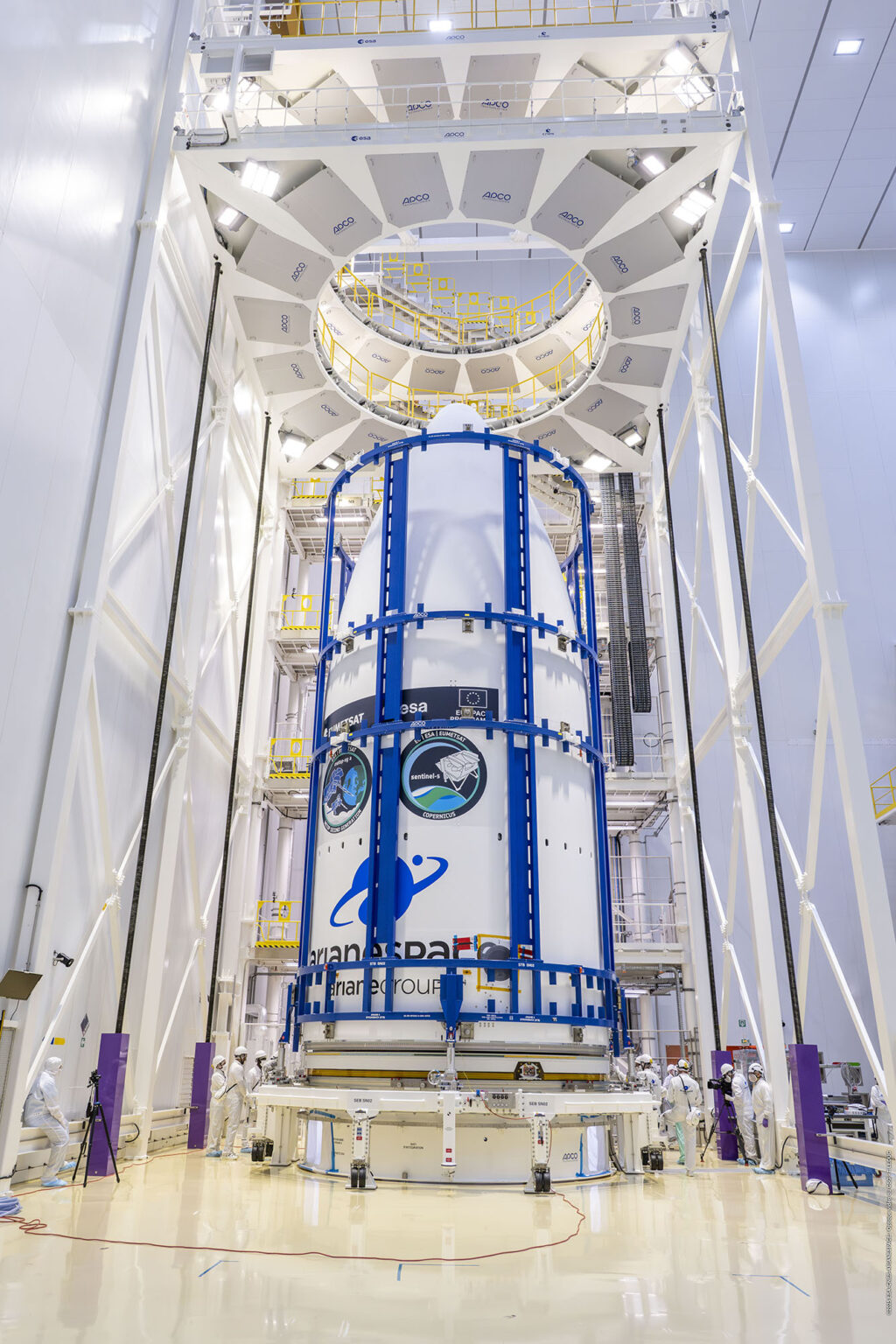 Družice MetOp-SG-A1 byla uložena do aerodynamického krytu Ariane 6.