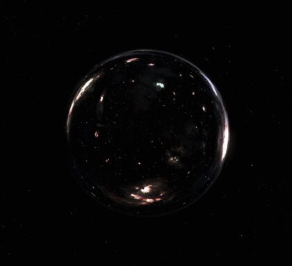 Červí díra z filmu Interstellar.