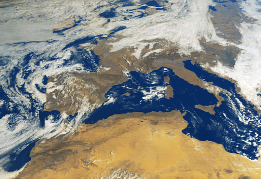 Evropa a severní Afrika pohledem Sentinelu-4.