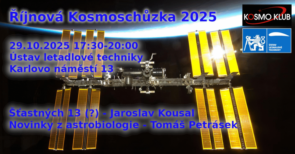 Program říjnové Kosmoschůzky