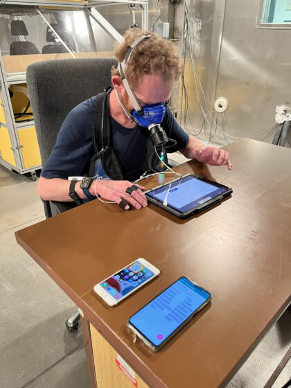 Testování technologie v klimatické komoře na VUT v roce 2023.