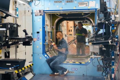 Prasanth Balakrishnan Nair během výcviku NA MISI Ax-4 v USA. Foto: ISRO