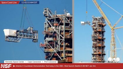 20. prosince 2025 bylo na mobilní vypouštěcí plošinu ML-2 instalováno přístupové rameno pro posádku. Montáž ML-2 je financována z programu pozemních systémů.