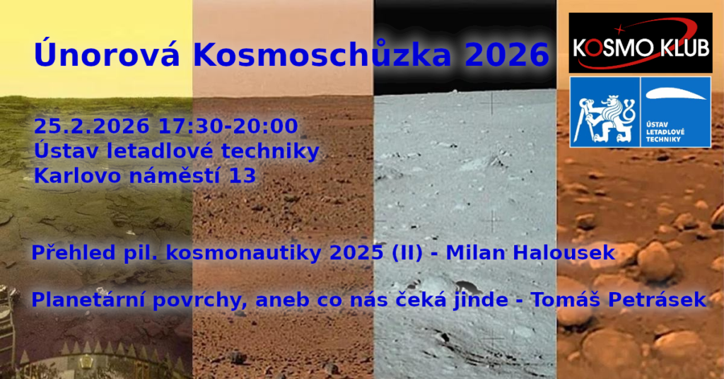 Program únorové Kosmoschůzky