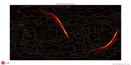 Poloha signálu na obloze. 