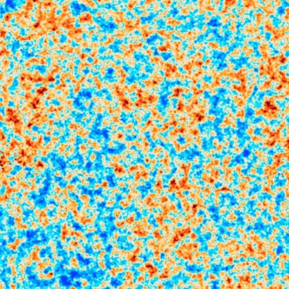 Pohled na reliktní záření, jak ho viděla sonda Planck. Toto záření je jendím z nejdůležitějších důkazů Velkého třesku. 