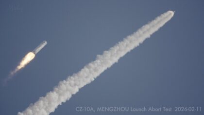 Test přerušení letu lodi Mengzhou, 11. února 2026