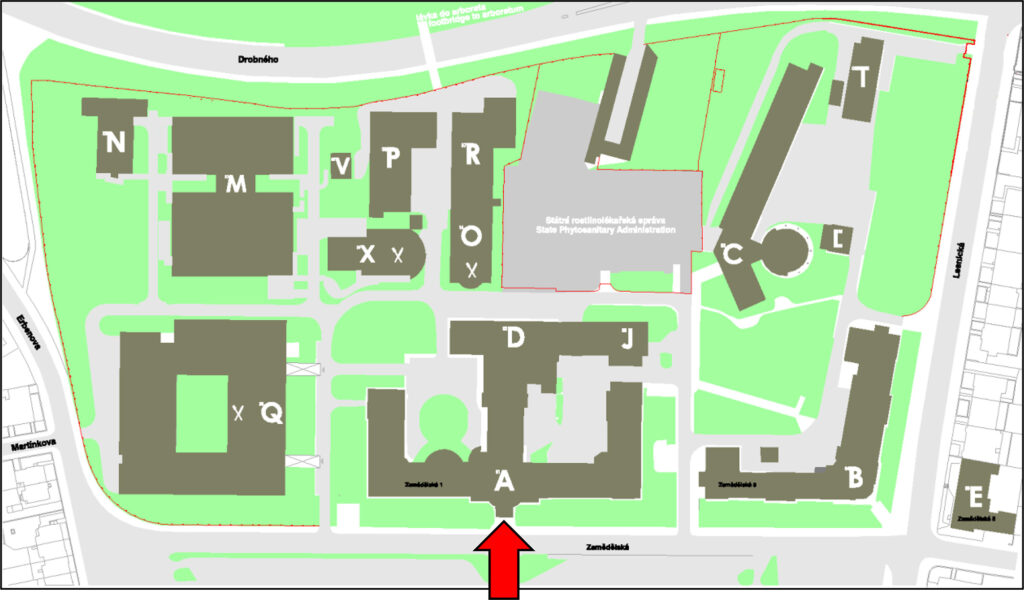 Konference se uskuteční v aule v objektu A, Mendelovy univerzity v Brně, ulice Zemědělská 1, Brno – Černá Pole