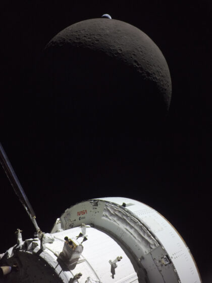 Úchvatný záběr pořízený během mise Artemis II. Zdroj: NASA