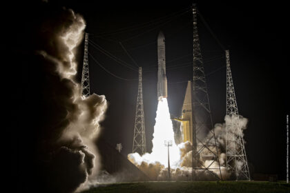 Start Ariane 6 s dvojicí navigačních družic Galileo.