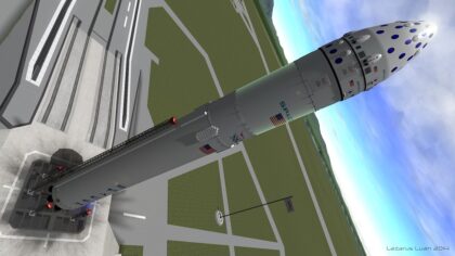 SpaceX nikdy nezveřejnila žádnou animaci rakety MCT, takže jsme odkázáni na různé více či méně přesné rekonstrukce nadšenců