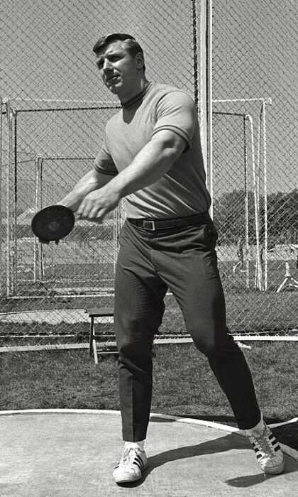 Legendární diskař Alfred Oerter v roce 1968. 