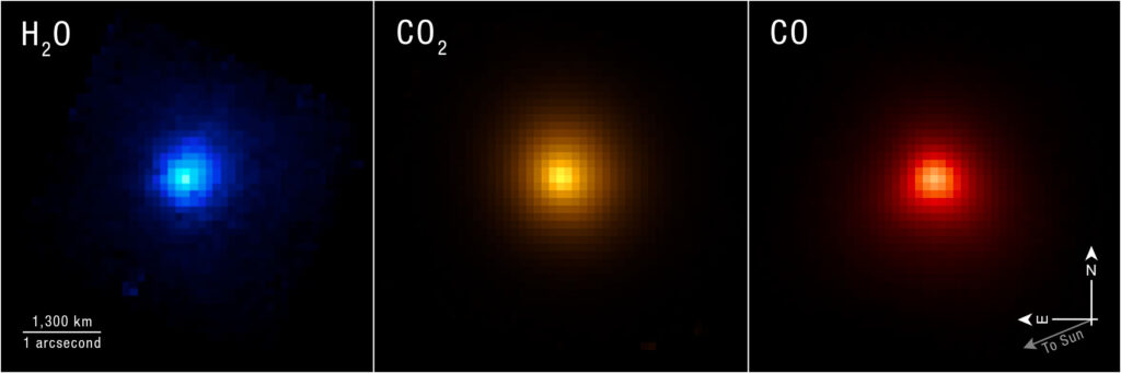 Výzkumníci využili přístroj NIRSpec (Near-Infrared Spectrograph) na teleskiopu Jamese Webba, aby zmapovali specifické chemické látky na mezihvězdné kometě 3I/ATLAS, která prolétávala Sluneční soustavou.