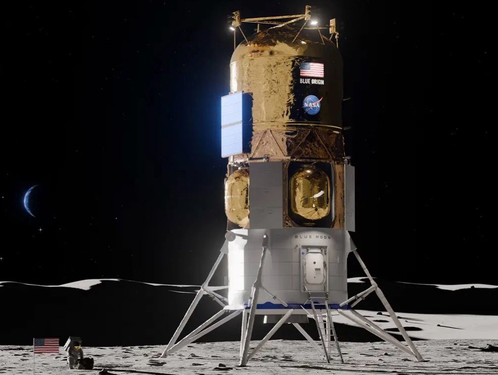 John Couluris, viceprezident Blue Origin, zveřejnil 5. září 2026 oficiální vizualizaci nového designu landeru Blue Moon MK2. Původní toroidální nádrž na kapalný kyslík nahradily čtyři nádrže vycházející z designu MK1.