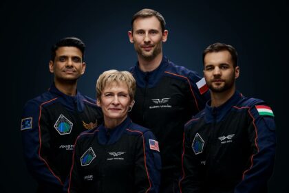 Posádka mise Axiom-4. Ve složení: Shubhanshu Shukla, Peggy Whitsonová, Sławosz Uznański a Tibor Kapu. Zdroj: Axiom Space